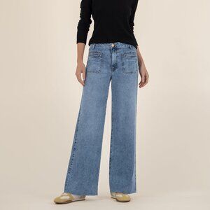 Kut from the Kloth Meg High Rise Wide Leg Size 1010 / Medium Wash